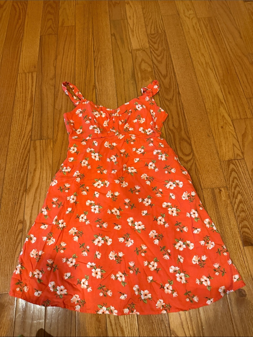 Old Navy Orange Floral Sundress for Women